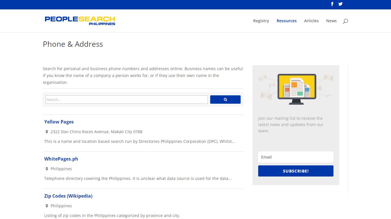 Phone & Address - People Search Philippines